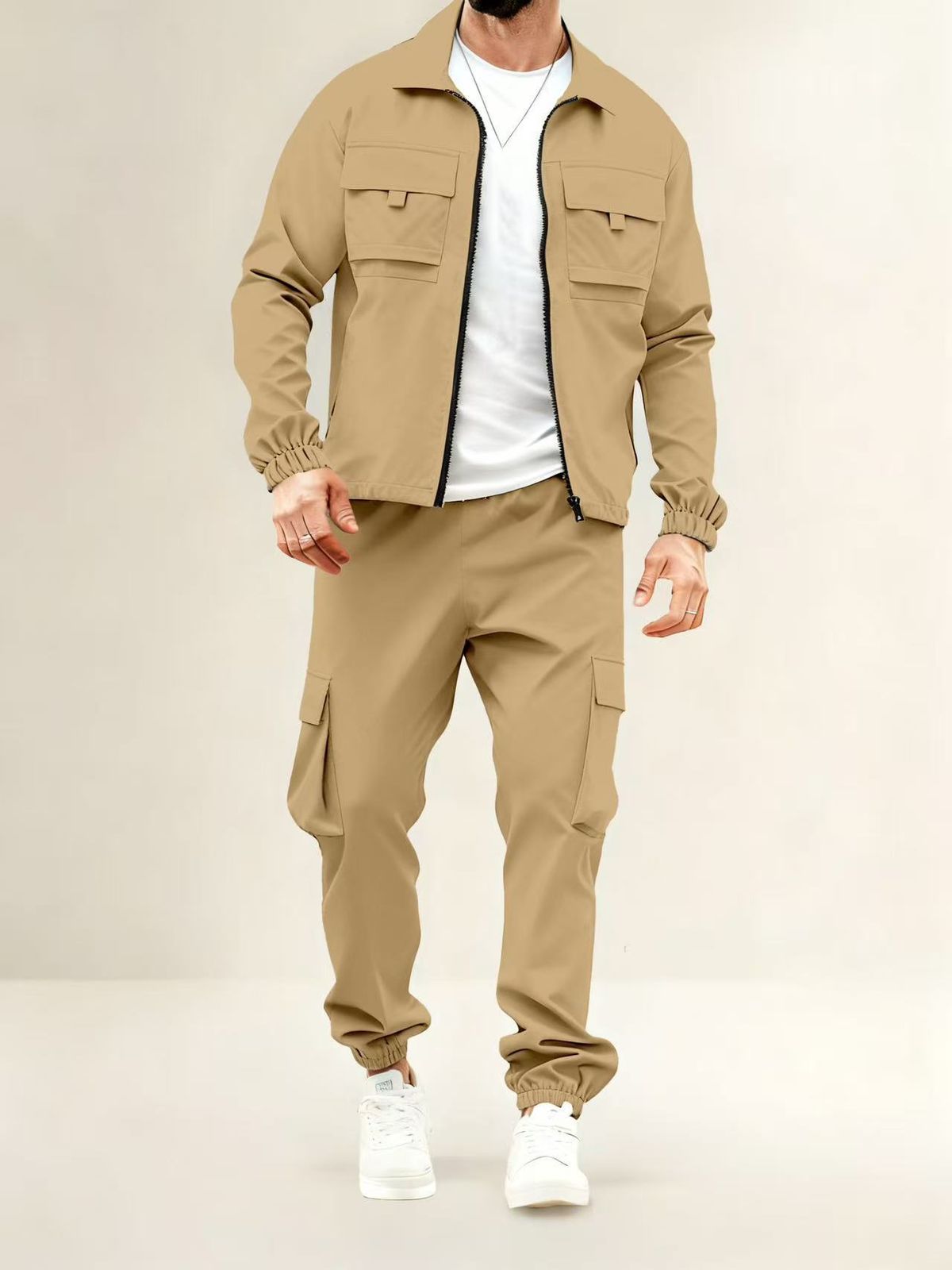 Men's Workwear Trousers - Breathable Long Sleeve Casual Pants For Outdoor & Everyday Wear_viptrois.com