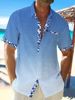 Men's Clothing 2025 Summer Foreign Trade Floral Full Print Short Sleeved Shirt 3D Printing Fashion Beach Shirt_viptrois.com