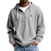 Men's Clothing European And American Heavyweight Long Sleeved Hooded Jacket With Pony Logo Print Men's Sports Casual Sweatshirt_viptrois.com