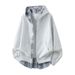 Trendy Unisex Hooded Zip-Up Shirt Jacket With Plaid Design – Oversized Fit, Two-Way Zipper, Perfect For Casual Wear_viptrois.com