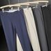 Men's Slim Fit Dress Pants For Business Casual, Wrinkle-Free & Anti-Stretch, Comfortable Office Work Trousers_viptrois.com