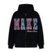 American Style Colorful Pearl Letter Hoodie Men And Women, Loose Vintage High Street Couple Jacket For Autumn_viptrois.com
