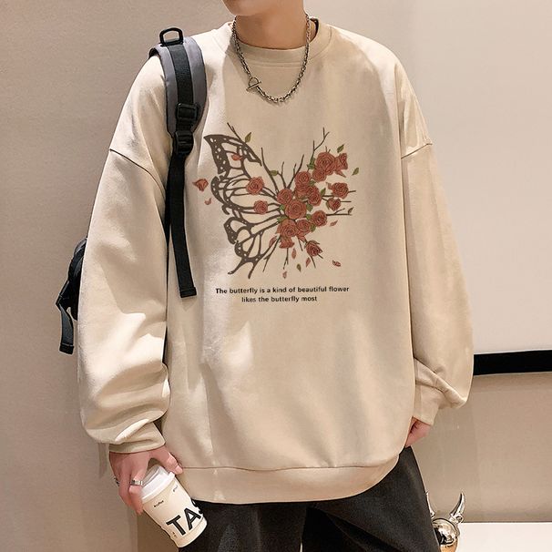 Men's New Hoodie American Deerskin Velvet Autumn Winter Korean Version Trendy Brand Loose And Versatile Top Men's Coat_viptrois.com