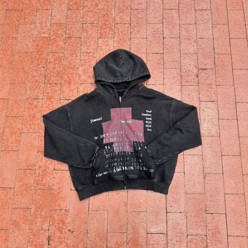 Men's Clothing Street Fashion European And American Wholesale Personalized Printed Sweatshirt Long Sleeved Pullover Hoodie Retro Jacket_viptrois.com