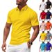 Summer Best Selling European Size Mesh Men's Polo Shirt Casual Golf Quick Drying Short Sleeved T Shirt_viptrois.com