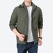 Men's Clothing Lightweight Hooded Jacket For Outdoor Sports & Casual Wear - Windproof, Durable Polyester, Multiple Colors & Sizes_viptrois.com