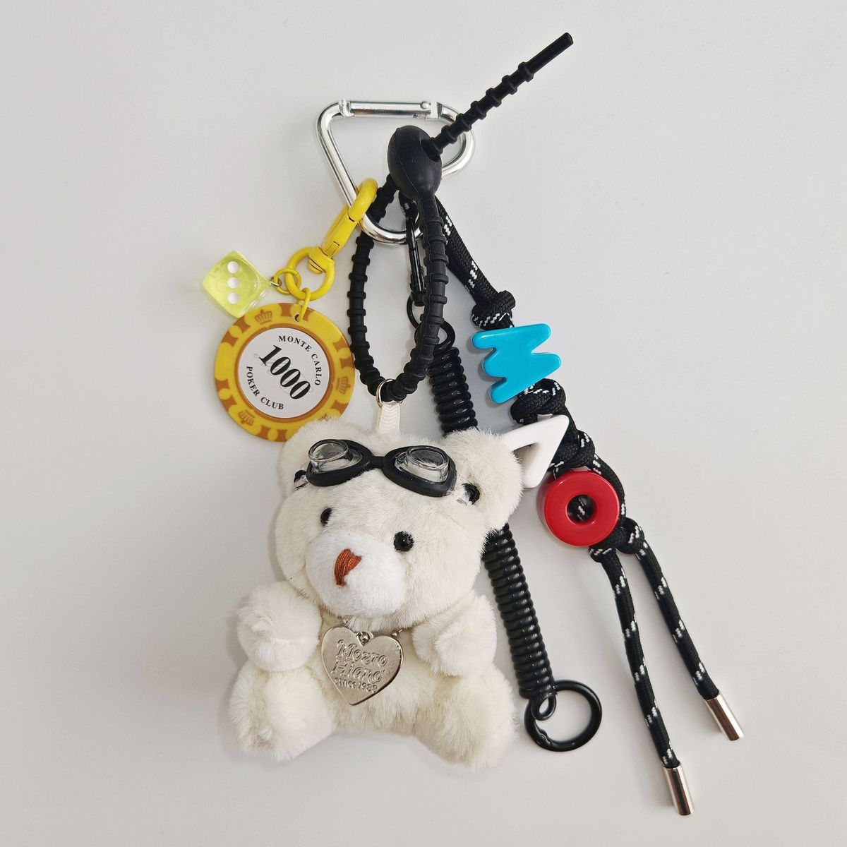 Bag Pendant Pendant, Bear Chip, Lanyard, Bag Pendant, Accessory Pendant_viptrois.com