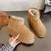 2025 Hot New Free Shipping Designer For Womens Brown Black Beige New Butterfly Knot Veet Cotton Boots_viptrois.com