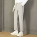 Men's Clothing Elastic Waist Drape Pants Men Autumn And Winter Small Suit Pants Ins Trend Nine Point Pants Straight Slim Loose Casual Pants Trend_viptrois.com