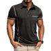 Men's Clothing Summer New Men's Short Sleeve Lapel T Shirt Men's Polo Shirt_viptrois.com