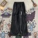 Men's Clothing Street Motorcycle Style Leather Pants Design Sense High Street Functional Overalls Trendy Hiphop Handsome Pants_viptrois.com
