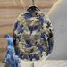 Autumn New Retro Dovetail-colored Woven Jacquard Lapel Jacket Men's Fashion Versatile Loose Couple Casual Jacket_viptrois.com