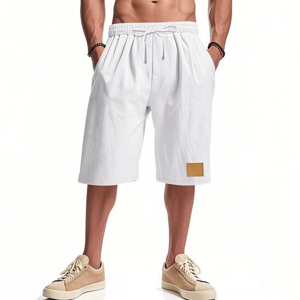 Men's Clothing Men's Style Summer Linen Shorts Loose Fit Breathable Beachwear Sportswear Casual Five Point Pants Best Selling_viptrois.com