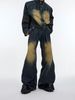 Men's Clothing Special Offer Heavy Retro Distressed Deconstructed Denim Suit Three Dimensional Relief Design Jacket Coat Men Trend_viptrois.com
