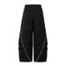 Men's Clothing Ribbon Decorated Casual Pants Loose Wide Leg Pants For Boys Street Trend Ins Design Sports Pleated Drape Long Pants_viptrois.com