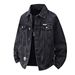 Men's Clothing New Workwear Embroidered Denim Jacket Fashionable Slim Fit Comfortable Long Sleeved Top Spring And Autumn Large Size Jacket For Men_viptrois.com