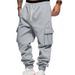 Men's Fleece-Lined Cargo Pants - Winter Warm Casual Joggers With Multiple Pockets, Loose Fit, Elastic Waist, Comfortable & Stylish For Everyday Wear_viptrois.com