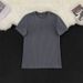 Men's Clothing Neck Short Sleeve Men's T Shirt Sports Fitness Running Trendy Brand Breathable Stretch Top_viptrois.com