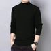 Men's Clothing Men's Double-Layer Fleece-Lined Thermal Long Sleeve T-Shirt, Semi-Turtleneck Warm Base Layer For Autumn Winter & Spring_viptrois.com