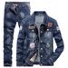Men's Clothing Trendy Loose Large Size Two Piece Student Versatile Outerwear Casual Jacket_viptrois.com
