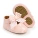 Meckior Baby Shoes Bowknot Rubber Sole Anti-slip PU Ballet Slippers Baby Girl Dress Shoes First Walker Toddler Crib Shoes_viptrois.com