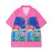 High Street Flower Shirt Suit Retro Shirt Cross Border Casual Shorts Men_viptrois.com