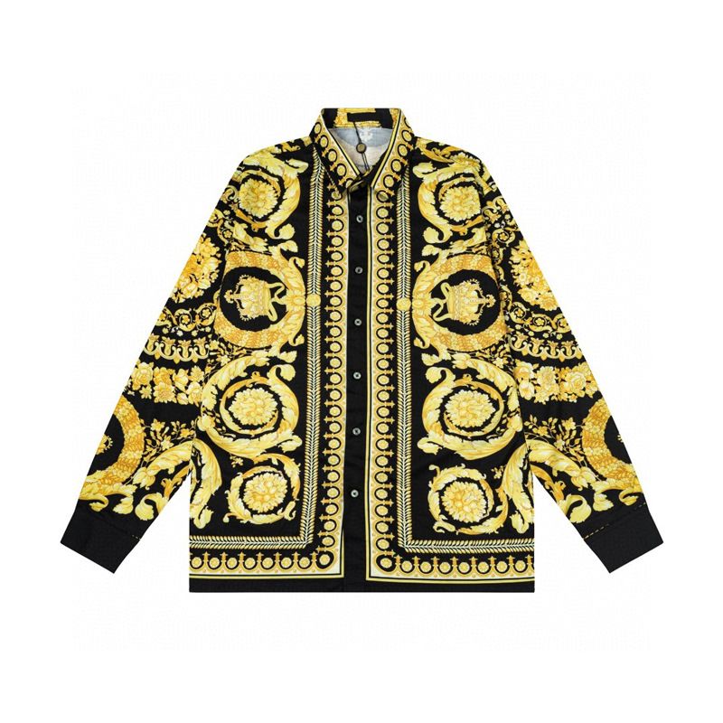 European And American Fashion Youth Plus Size Trendy Brand Vacation Casual Men's Loose Palace Print Popular Color Long_viptrois.com
