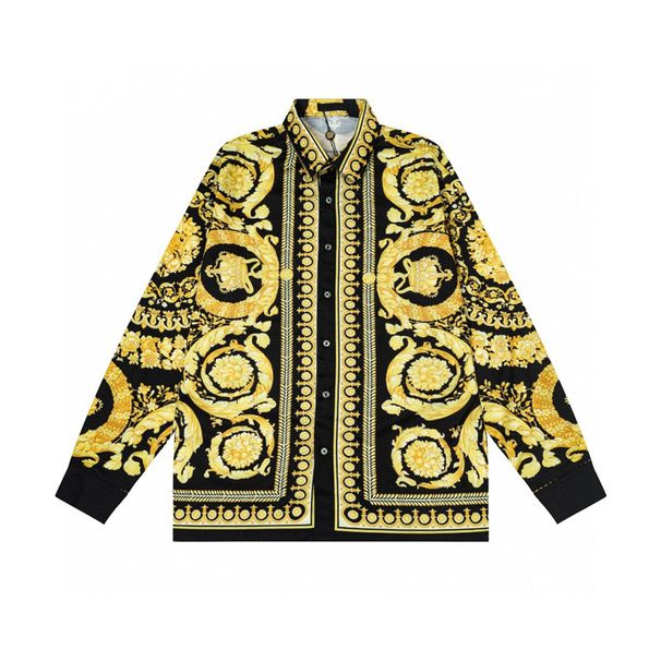 European And American Fashion Youth Plus Size Trendy Brand Vacation Casual Men's Loose Palace Print Popular Color Long_viptrois.com