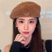 Autumn And Winter New Hat Women's Retro Beret Big Head Circumference Showing Face Small Painter Hat Korean Version Casual Versatile Forward Hat_viptrois.com