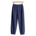 Men's Loose Fit Linen Sports Jogger Pants All Seasons Trendy Beach Casual Plus Size American Style_viptrois.com