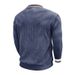 Men's Clothing Corduroy Long Sleeve Sweater – Vintage-Inspired Thick Knit Pullover, Oversized Retro Collar Shirt, Winter Casual Streetwear_viptrois.com