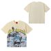 Double Sided Skull Basketball Player Graphic Short Sleeve T-shirt Men Loose Crew Neck Hip Hop Streetwear Black Cotton Casual Tee Top_viptrois.com