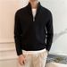 Men's Clothing Sweater Men's Business Slim Solid Color Bottoming Shirt_viptrois.com