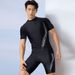 Men's Clothing Swimsuit Men's Swimming Trunks New Short Sleeved Shorts Full Body Suit Hot Spring Men's Swimsuit Teenagers_viptrois.com