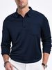 Cross-Border European And American Clothing Casual Loose Button Placket Solid Color Long Sleeve Mesh Fabric Turn-Down_viptrois.com