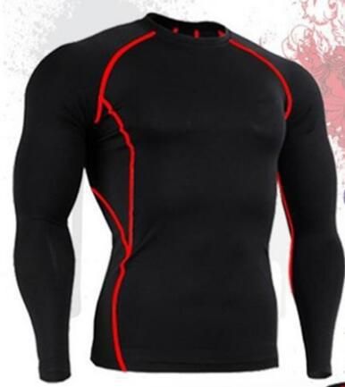 Men's Clothing New Sports Running T-shirt Round Neck Tights Fitness Short Sleeve Men Quick Dry Moisture Wicking Elastic_viptrois.com