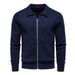 Men's Clothing Men's Autumn/Winter Jacket Sweater Cardigan Size Zipper Business Casual Outerwear Long Sleeve For Formal & Casual_viptrois.com