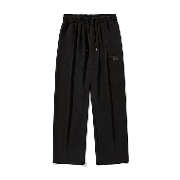Men's Clothing Drape Loose Pleated Casual Pants Couple Spring And Summer Style American Retro Letter Print Straight Pants Trendy Brand Trousers Q_viptrois.com