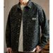 "Men's Stretch Slim Fit Vintage Denim Jacket – Washed Blue Casual Workwear Coat With Pockets, Lightweight & Comfortable (M-3XL)"_viptrois.com