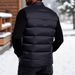 Men's Winter Puffer Vest - Lightweight Quilted Sleeveless Jacket, Stand Collar, Zip Front, Decorative Pockets, Casual Layering Essential_viptrois.com