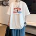 Trendy Wear, Heavy Cotton Short-sleeved T-shirt Men's Trendy Brand Printed Men's Top Casual Versatile Bottoming Shirt T-shirt_viptrois.com