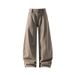 American-style Brown Jeans For Men And Women, Autumn Trendy Cleanfit Washed Casual Pa, Vintage Straight-leg Flared_viptrois.com