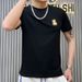 Men's Clothing Simple Round Neck Casual Half Sleeve T-shirt_viptrois.com