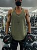 Muscle Trendy Loose Racerback Quick-Dry Running Gym Top Brothers Sports Fitness Clothing Training Vest For Men_viptrois.com