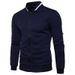 2023 Sports Korean Style Zipper Youth Solid Color Cardigan Stand Collar Casual Wear Men's Versatile_viptrois.com