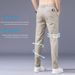 Men's Cooling Dress Pants, Summer Lightweight Straight Leg Trousers For Business Casual, Office, And Comfortable Wear_viptrois.com