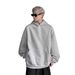 American Simple Solid Color Sweater Men's Spring And Autumn 2025 New Ruffian Handsome Loose Trend High-end Hooded Jacket_viptrois.com