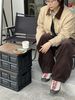 RL Raff Vintage Single Layer Jacket Corduroy Unisex Couple Style Turn-down Collar Coat_viptrois.com