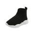 New Boys Socks High Top Sports Shoes Breathable Girls Flying Weaving Shoes Korean Version Children's Casual Mesh Shoes_viptrois.com