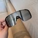 Outdoor Cycling Windproof Slimming Sunglasses Ski Goggles Protective Black Large Frame Hiking Glasses_viptrois.com